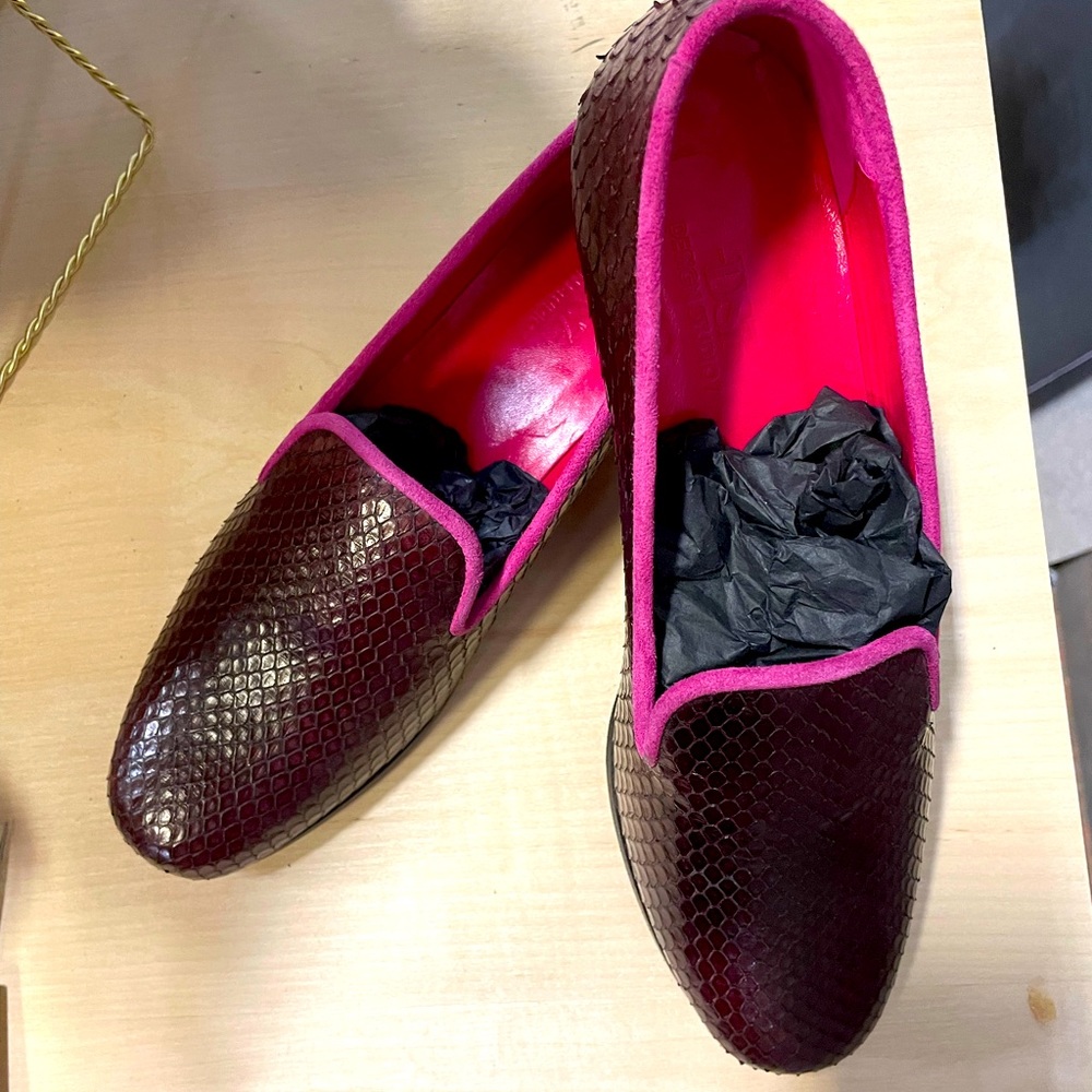 Snake Skin Authentic Python Flats - image 1